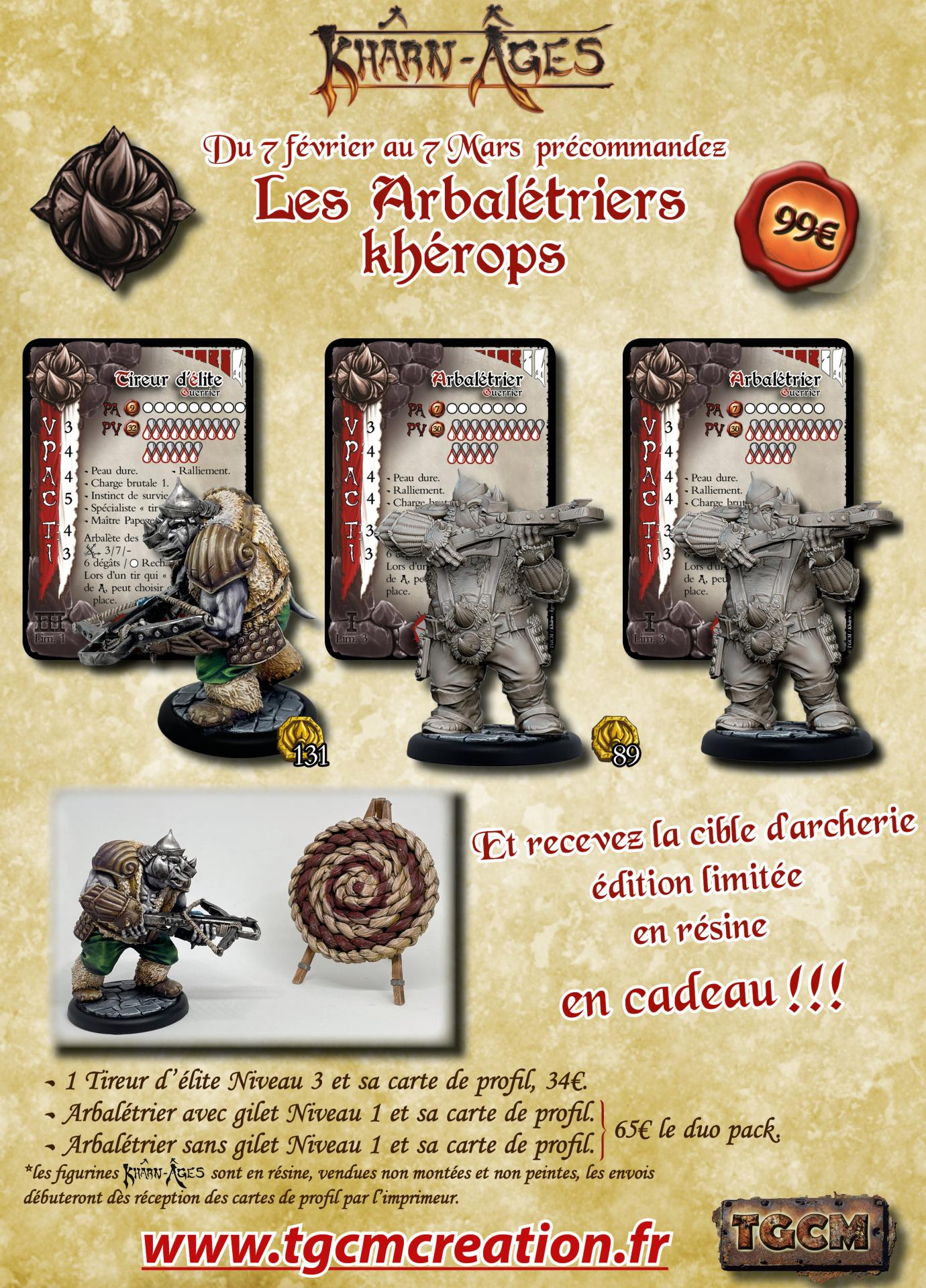 Pack Arbalétriers khérops SPECIAL PRECOS  